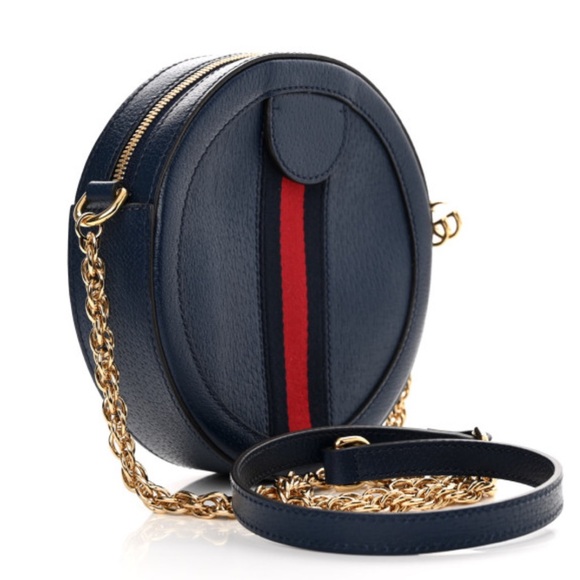 Gucci Ophidia Round Shoulder Bag Blue - Picture 6 of 9